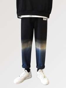 Vithas Industry Tie Dye <b>Jeans</b> <b>with</b> Bleach 'Kirana' Unique Street Wear <b>with</b> Custom Logo <b>Elastic</b> <b>Waist</b> Flat Front High Quality - Product Image 2