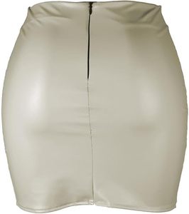 Minifalda Sexy de Cuero para Mujer, Cintura Alta, Cierre Trasero, Ajustada, Fabricante de Ropa Personalizada, OEM, ODM, Suministro al por Mayor - Product Image 2
