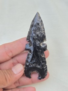 Punta de flecha de obsidiana roja de 10 pulgadas, hoja de cristal hecha a mano con mango de madera, daga ritual, decoración espiritual para altar, regalo para coleccionistas. - Product Image 2