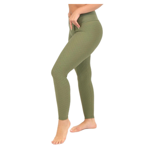 Leggings de Yoga de Cintura Alta para Mujer, al por Mayor, con Estampado Personalizado, sin Costuras, para Gimnasio, Deporte, Running y Yoga - Product Image 2