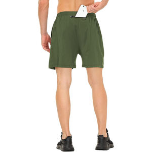 Pantalones Cortos Deportivos para Hombre, Sólidos, Casuales, Ligeros, de Secado Rápido, Cintura Elástica, para Entrenamiento, OEM - Product Image 2