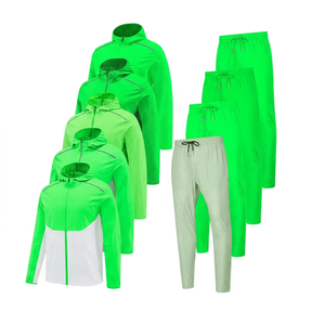 Conjunto Deportivo de Dos Piezas para Hombre, con Capucha, Estampado, Impermeable, de Secado Rápido, para Gimnasio, Correr, Chaqueta y Pantalones - Product Image 5