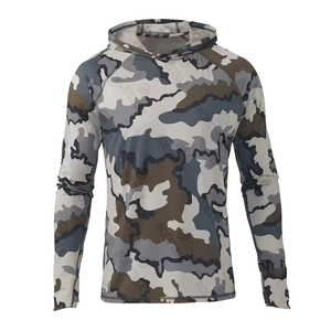 Chemise de chasse d'été unisexe à manches longues, à motifs floraux, imprimée par transfert de pigments, respirante, en polyester/spandex - Product Image 2