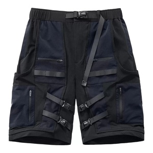 Custom OEM High Quality Plain Blank Functional Webbing Straps Summer Wholesale <b>Men</b> <b>Cargo</b> <b>Shorts</b> Manufacturer - Product Image 1