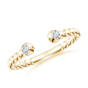 Bague en or jaune pour femme Vaayu Jewels, diamant taille brillant, tendance, pour fiançailles, mariage, fête, cadeau, or 10K 14K 18K, argent 925 - Product Image 4