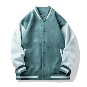Vintage Style Winter Bomber <b>Jacket</b> for <b>Men</b> New Design <b>Long</b> Sleeve Breathable Cow Skin Lining Plus Size Zipper Closure Knitted - Product Image 4