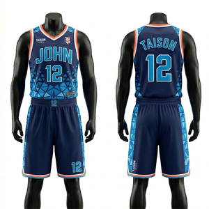 Conjunto de Uniforme de Baloncesto para Hombre, 170 GSM, Malla de Poliéster Premium, Base Gris, Paneles en Contraste Verde Azulado, Nombre y Número Personalizados Sublimados - Product Image 5