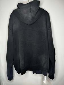 Sweat à capuche pour homme, fabricant de vêtements OEM, sweat à capuche personnalisé en polaire, sweat à capuche en coton épais avec fermeture éclair, sweat à capuche imprimé délavé à l'acide, sweat à capuche zippé pour homme - Product Image 3