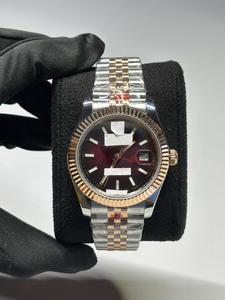 Reloj de Cuarzo de Acero Inoxidable para Mujer, de Excelente Calidad, Lujoso, con Esfera Redonda Marrón, Correa Simple de 20 mm, Cristal, Ideal para Bodas y Fiestas - Product Image 1