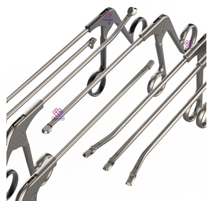 Pinces à pansements articulées en acier MEDICAB CDV-543, courbées et droites, réutilisables, instrument chirurgical orthopédique pour le genou - Product Image 1
