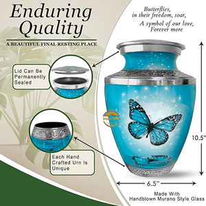 Wholesale Human Ashes Metal Urn Personalized Decorative <b>Memorial</b> Urn Handcrafted Brass Ashes Storage Urn Adult Funeral Cremation - Product Image 2