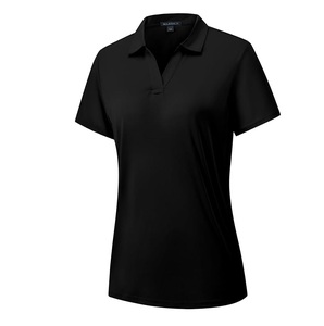 Camiseta Deportiva Casual de Manga Corta para Mujer, Color Negro Sólido, Transpirable, de Jersey Comprimido, de Secado Rápido - Product Image 1