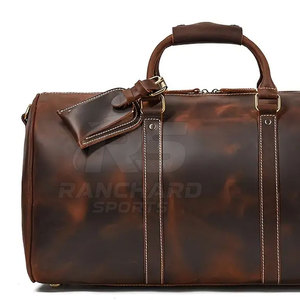 Fashion Leather Travel Duffle Bag Gym Sports <b>Luggage</b> Carry Bag Lightweight Strong Build Leather Duffle Bags - Product Image 3
