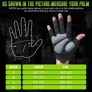 Guantes de Gimnasio para Hombre y Mujer, Guantes de Levantamiento de Pesas con Protección Completa, Excelente Agarre, Guantes para Ejercicio, Fitness, Entrenamiento - Product Image 6
