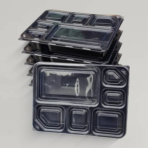 Contenants alimentaires jetables en plastique ronds étanches avec couvercles - Product Image 4