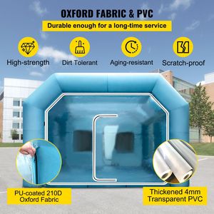 Tenda Gonfiabile Personalizzata 39.3x16.4x13.1 Ft per Cabina di Verniciatura Auto con Sistema di Riscaldamento a Bruciatore Diesel per Essiccazione - Product Image 3