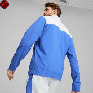 Color Block Men's <b>Jacket</b> Quarter Zip <b>Lightweight</b> Windbreaker Track <b>Jacket</b> Top OEM Custom Logo Casual Sportswear <b>Jackets</b> - Product Image 3