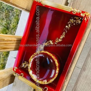 Plateaux de service en résine à forte demande avec luxueux et durables pour le prix de gros des restaurants de l'Inde - Product Image 1