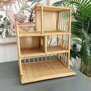 Hermosa casa de ratán para muñecas, casa de juegos en miniatura, casa de muñecas hecha a mano, casitas de juguete divertidas - Product Image 1