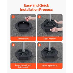 Set di 4 Cuscinetti Livellanti per Camper, Ogni Cuscinetto con Capacità di 5000 Libbre, Ampia Superficie, Stabilizzatore per Rimorchio, Accessorio Esterno Essenziale - Product Image 2