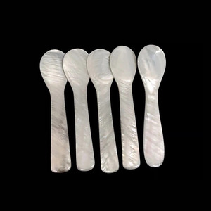 Mini Natural Mother of Pearl Cosmetic Spatula Skincare Cream Applicator Scoop Shell Makeup <b>Spoon</b> Wholesale - Macy - Product Image 4