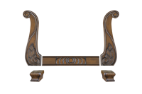 Composant décoratif en bois massif sculpté réglable OEM pour canapé de luxe, armoire, bureau à domicile, salon