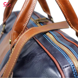 Best Selling High Quality <b>Leather</b> Duffel Bags for Men <b>Large</b> Size Multi Pockets Top Handle Bags Carry on Luggage Traveling Bags - Product Image 4
