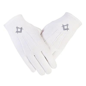 Gants maçonniques en coton de la plus haute qualité, prix d'usine en gros, pour les quatre saisons, accessoires maçonniques. - Product Image 4