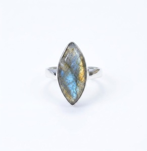 Wholesale Natural Labradorite 925 Sterling Silver Marquise Gemstone <b>Ring</b> Handmade Designer Jewelry Birthday Gift <b>Statement</b> <b>Ring</b> - Product Image 2