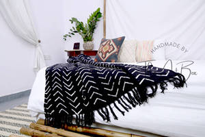 Lujosa manta india de doble cara Reversible y acogedora, nuevo patrón impreso para decoración del hogar, sofá cama, viaje - Product Image 3