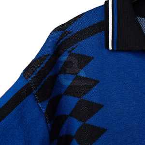 Maillot de football polo personnalisé, coupe classique, logo brodé, 250 GSM, 100% coton, manches courtes, forme géométrique - Product Image 6