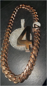 Collar con colgante de nombre con números grandes personalizados, chapado en oro, estilo hip hop, joyería de cumpleaños para hombres y mujeres - Product Image 4