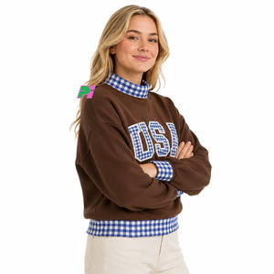 Sweat-shirt surdimensionné à col montant personnalisé OEM ODM, 100 % coton molletonné, streetwear, écologique, anti-boulochage, vêtements automne hiver printemps - Product Image 4