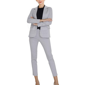Ladies Formal Pant Suit Two Piece <b>Blazer</b> Trouser <b>Set</b> Modern Office Business Wear Custom Manufacturer - Product Image 6