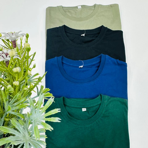 Soft & comfy high quality fabric solid color summer lightweight <b>T</b> <b>Shirt</b> for men with round <b>Collar</b> Men's Casual wear short sleeve - Product Image 1