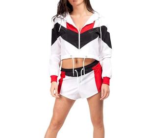 Women's High Quality 100% Nylon Windbreaker Tracksuit Set Summer Lightweight Breathable Zip <b>Jacket</b> - Product Image 2