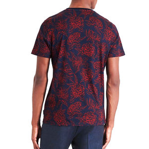 Men's Color Burst Sublimation T Shirt Trendy All Over Print Casual Streetwear Graphic Tee Men's Neon Wave Sublimation T Shirt - Product Image 5