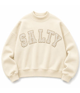 Sudadera de cuello alto oversize para mujer, con letras personalizadas, de jersey lavado liso, fabricante mayorista - Product Image 6