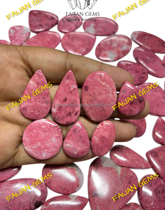 พลอยคริสตัลพลอยเจียระไนแบบธรรมชาติ thulite Cabochon รูปทรงผสมสีชมพูสำหรับทำเครื่องประดับ - Product Image 2
