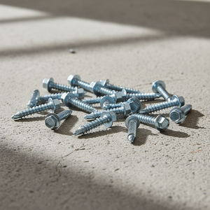 Hex Washer Head Drive Self Drilling TEK Point <b>Screws</b> Class 4.8/6.8 Coarse Thread Zinc Plated Carbon Steel Inch DIN/ANSI PDC - Product Image 1