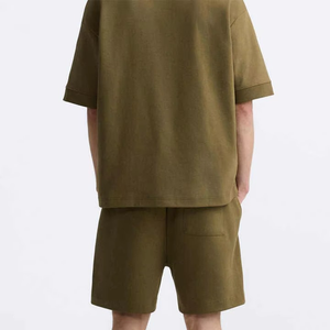 Conjunto de Verano de Dos Piezas para Hombre, Camiseta y Pantalones Cortos de Algodón, Estilo Vintage ODM - Product Image 6