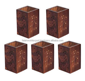 Brûleur d'encens en bois d'acacia fait à la main Design créatif Brûleur Bakhoor en bois Arabe Mudkhan Bakhoor Brûleur d'encens par FWE - Product Image 6