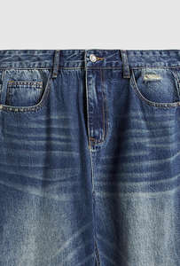 กางเกงยีนส์แฟชั่นผู้ชายทรงตรง - Product Image 4