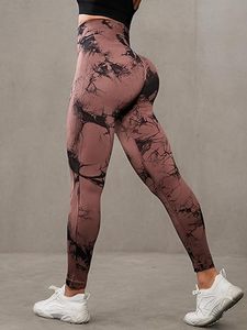 Women's Gym Fitness <b>Leggings</b> Solid Full Length Mid Elastic Waist Anti-UV Eco-Friendly Breathable Seamless Spandex/<b>Nylon</b> - Product Image 6
