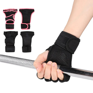Gants de sport demi-doigts pour femmes avec support de poignet, pour fitness, entraînement et musculation - Product Image 5