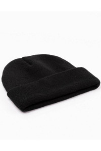 Bonnet côtelé personnalisé pour homme avec logo OEM, bonnet chaud d'hiver à revers, tissu de qualité supérieure, bonnets unisexes en gros - Product Image 3