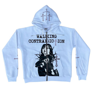 Sudaderas con Capucha Personalizadas con Pedrería, Diseño Personalizado, Transpirables, Ecológicas, Coloridas, Talla Grande, Básicas de Moda para Hombre, 100% - Product Image 1