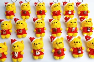 Jouet en peluche amigurumi fait main, poupée en tricot et crochet pour filles et garçons, bébé, enfant en bas âge, animaux en peluche, fabrication OEM au Vietnam - Product Image 2