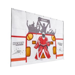 Cible d'entraînement de hockey sur glace en toile anti-déchirure de qualité supérieure avec 7 trous, facile à installer, pour l'entraînement des tireurs - Product Image 1