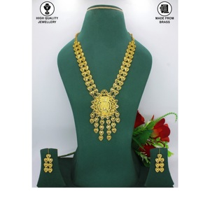 Turkish Wedding <b>Jewelry</b> <b>Sets</b> Flower Necklace <b>Jewelry</b> Gold Plated <b>Jewelry</b> 24k Gold Plated Dubai Necklace and Bracelet <b>Set</b> <b>Indian</b> - Product Image 4